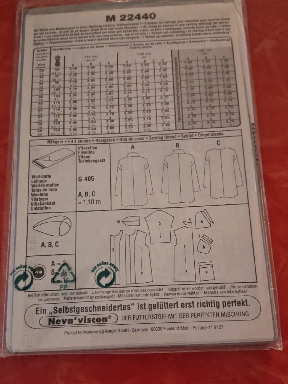 Women's Oversized Coat Pattern - Multi-size Options - Picture 2 of 3